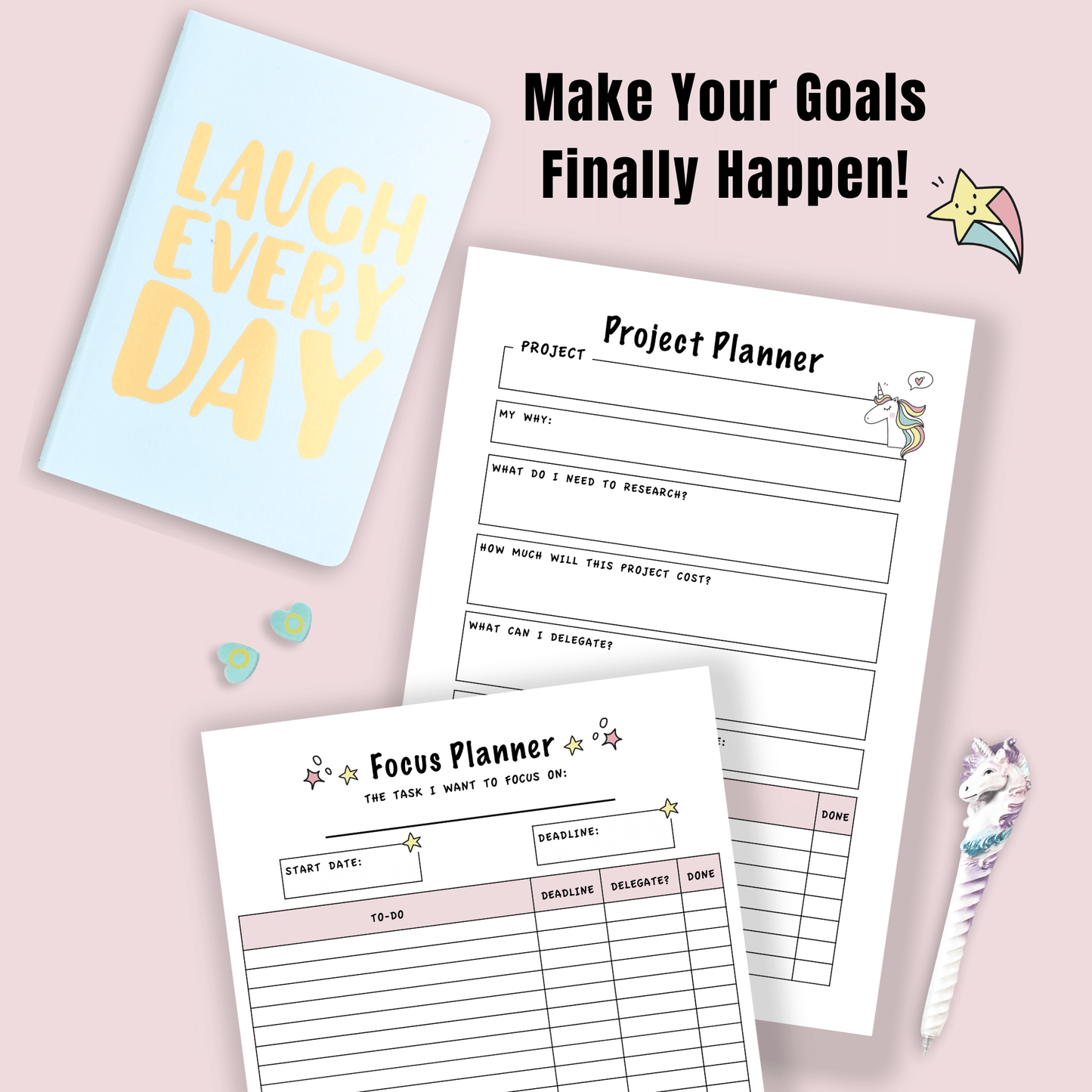Make your goals finally happen with The Creative Boss Planner