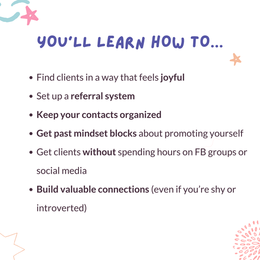 What you'll learn in the Go Get Your Clients Training for virtual assistants.