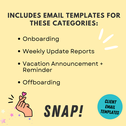 email templates for virtual assistants - what's included