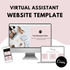 Website template for Virtual Assistants. Build your website in a day!