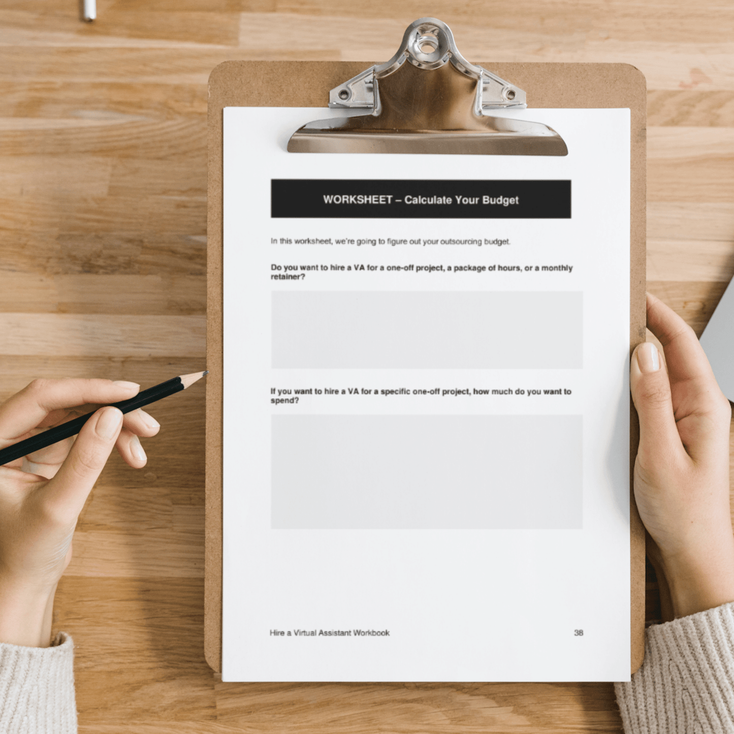 Hire a Virtual Assistant Workbook