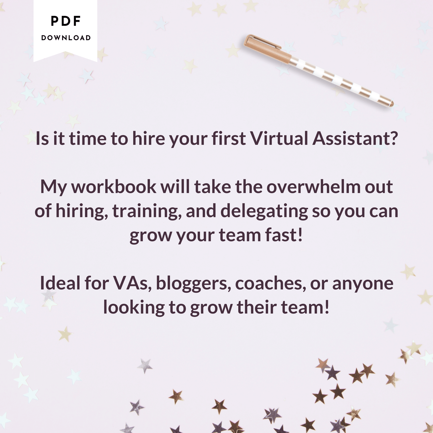 Hire a Virtual Assistant Workbook