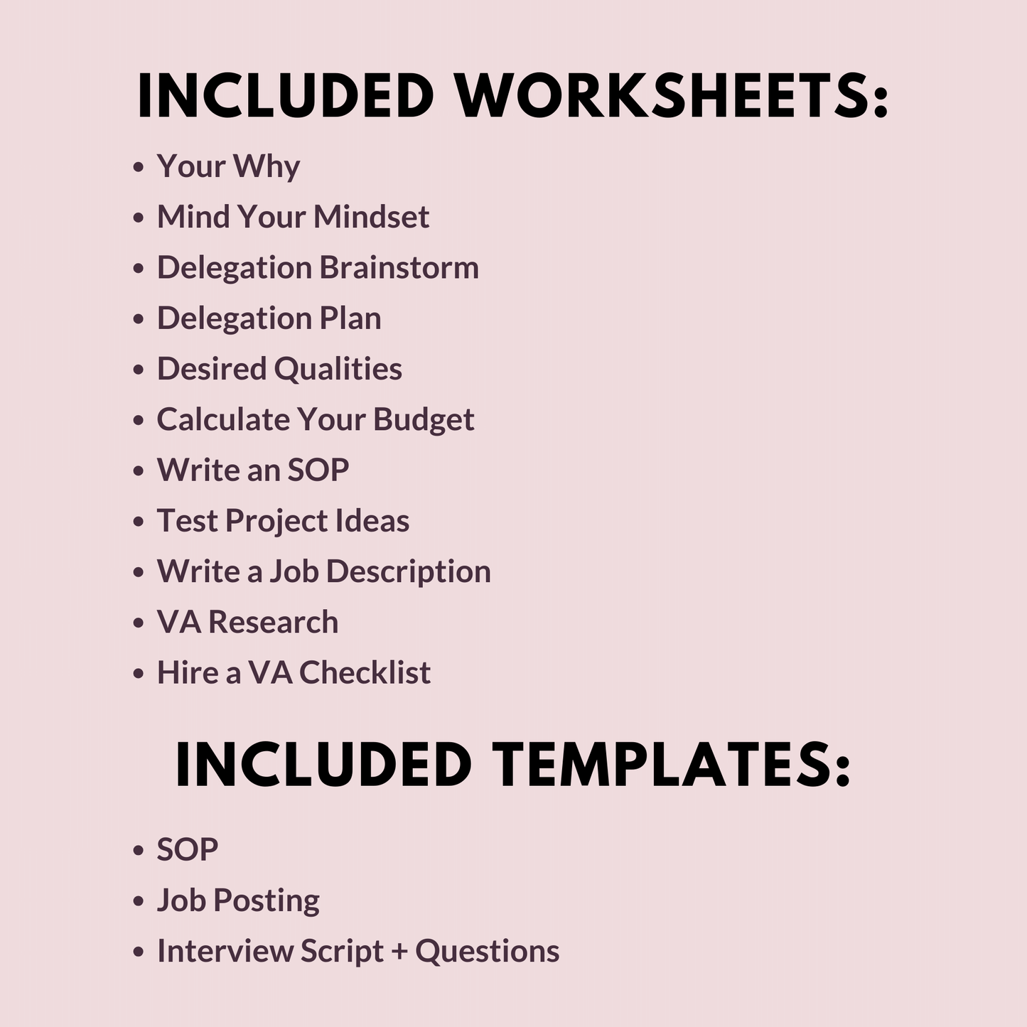 Hire a Virtual Assistant Workbook