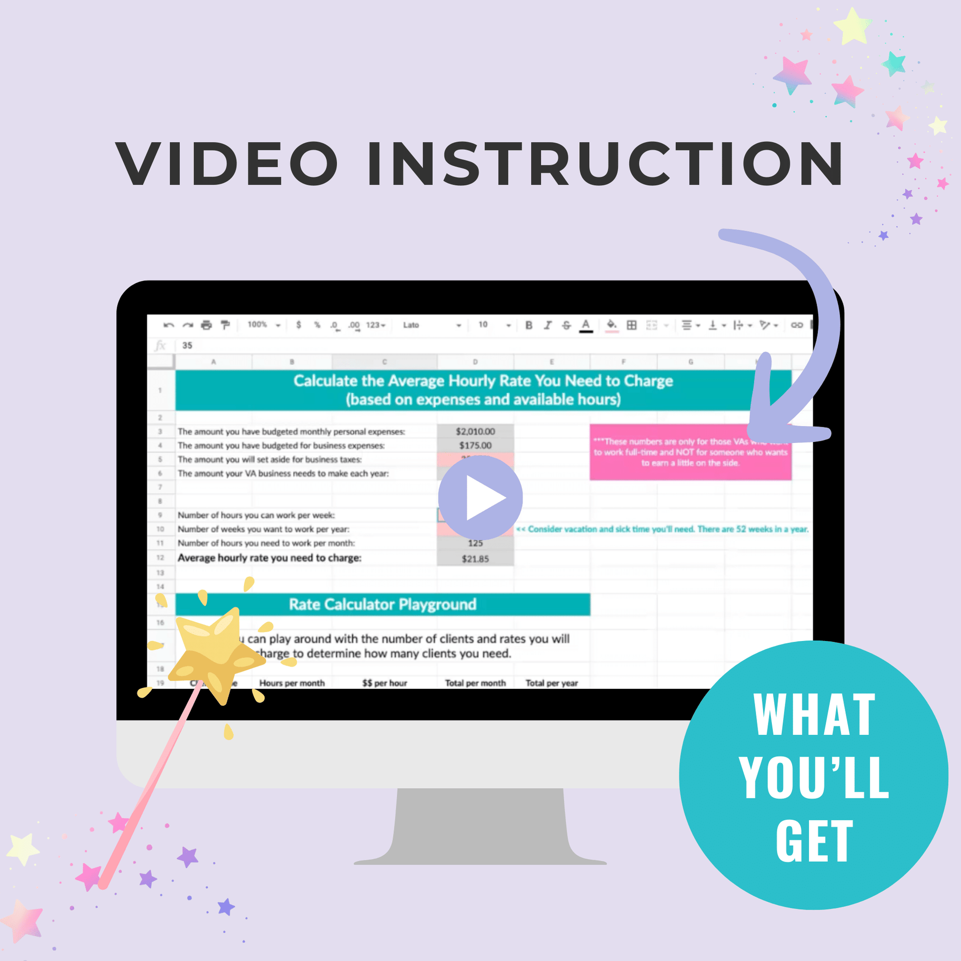 The VA Rate Calculator includes video instructions.