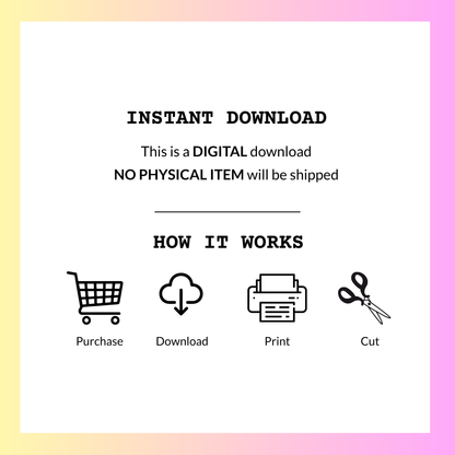 Digital download information for your VA affirmation cards.