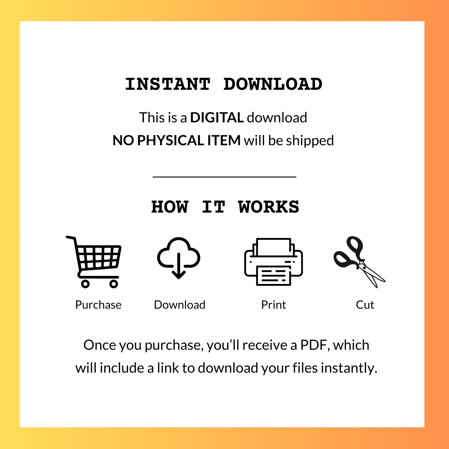 purchase, download, print, and cut