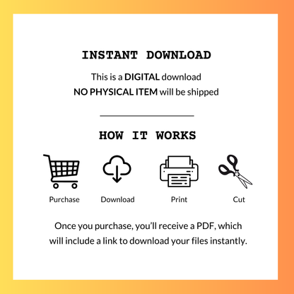 purchase, download, print, and cut
